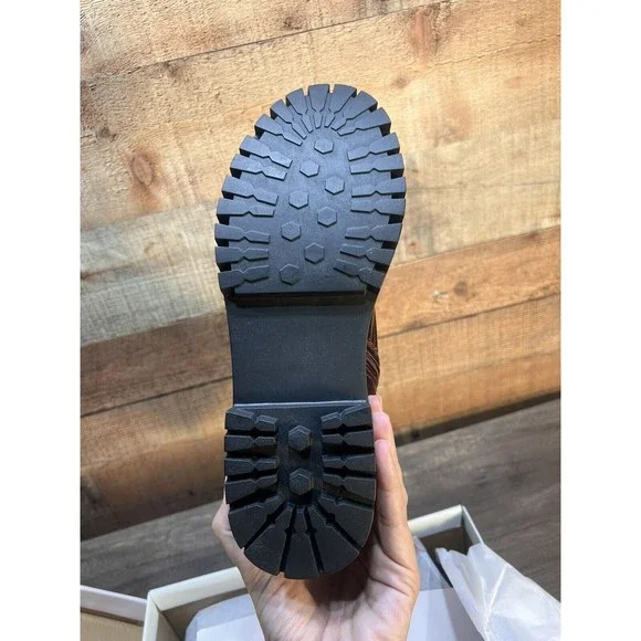 SO Women's Burgundy Lace Up Boots - Picture 8 of 10